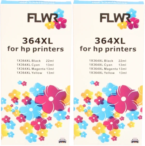 FLWR HP 2X 364XL Multipack zwart en kleur