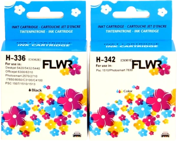 FLWR HP 336342 Multipack zwart en kleur