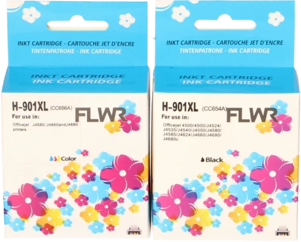 FLWR HP 901XL Multipack zwart en kleur