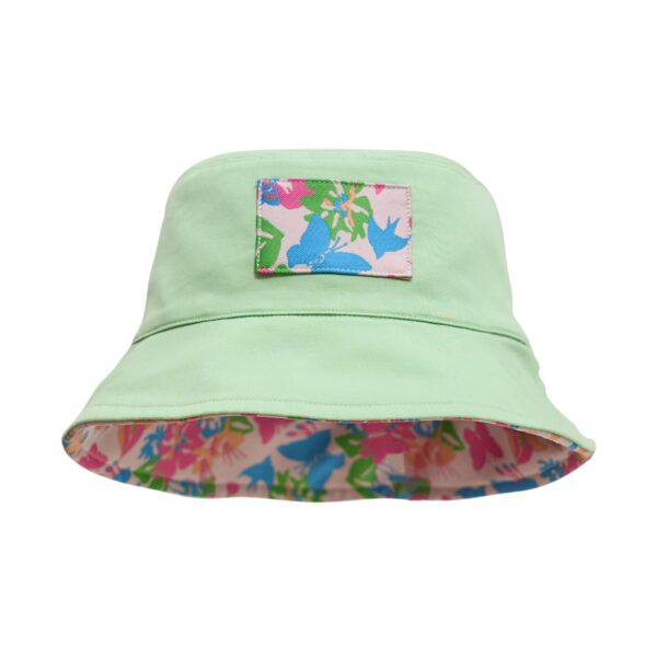 FRIDA X LOST PATTERN Fridas Garden Jacquard Reversible Bucket Hat Green