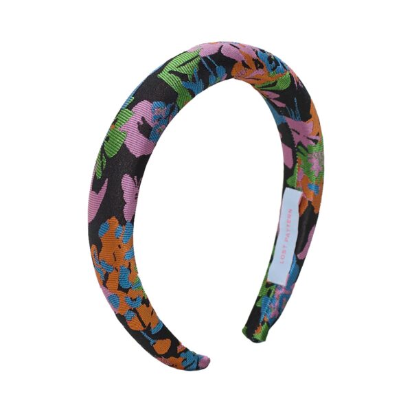 FRIDA x LOST PATTERN Fridas Garden Jacquard Hairband Black