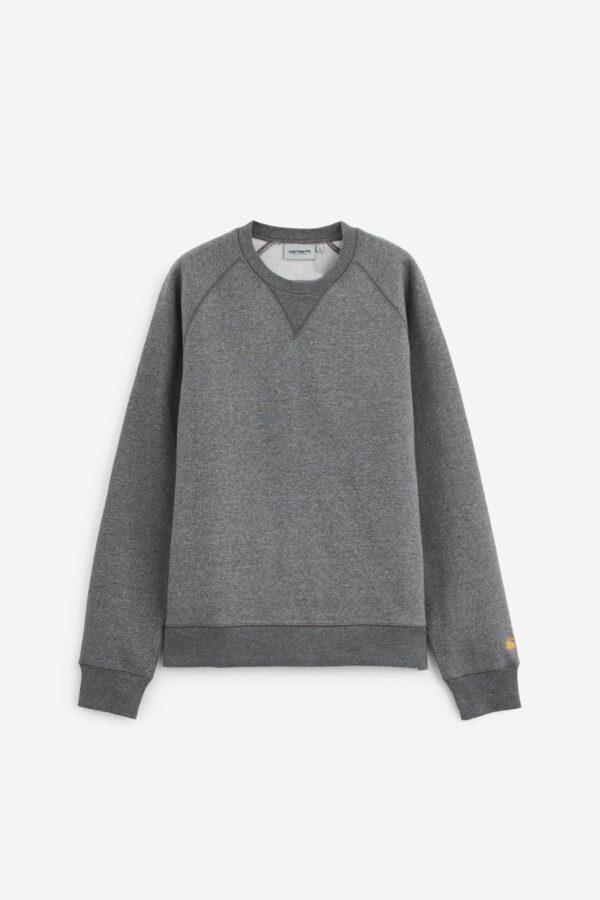 Felpa Girocollo CHASE SWEAT in cotone grigio