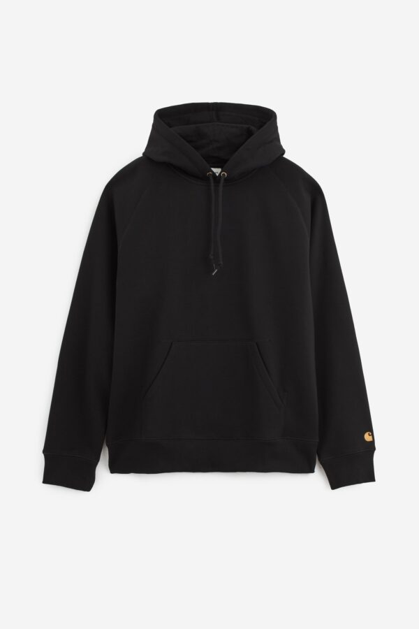 Felpa HOODED CHASE SWEAT in cotone nero