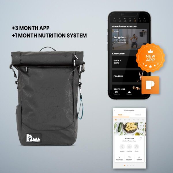 Fitnessstudio to Go + 3 Monate App + Nutrition System 1 Monat