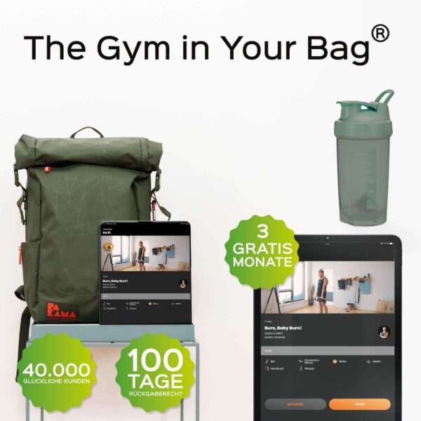 Fitnessstudio to Go +3 Monate App + Shaker