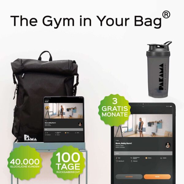 Fitnessstudio to Go +3 Monate App + Shaker