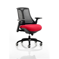 Flex Task Operator Chair Black Frame Black Back Cherry Colo