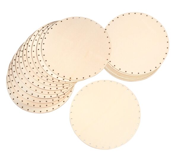 Fonds pour ouvrage en rotin VBS Rond 20 pc ⌀ 20 cm