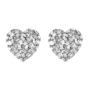 GP Heart Kollektion Diamant und blaue Saphir Ohrstecker 0 54 ct