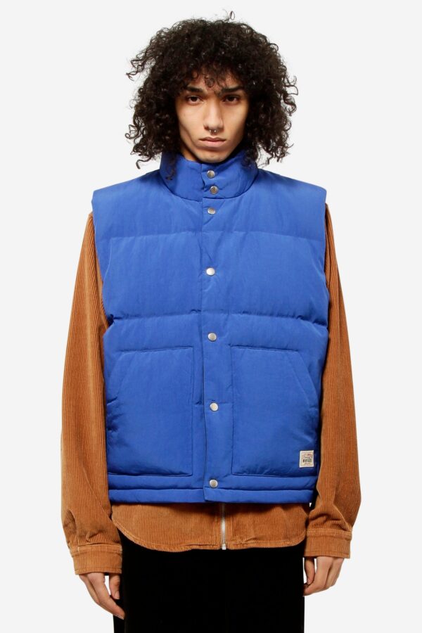 Gilet REVERSIBLE DOWN WORK VEST in nylon blu