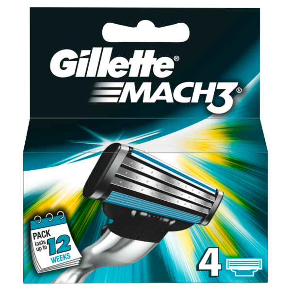 Gillette Mach 3 Blades 4 Pack