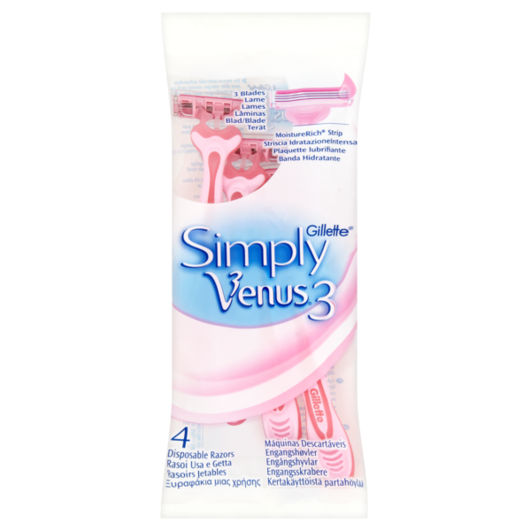 Gillette Simply Venus 3 Smooth and Close Disposable Razor