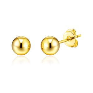 Gold Plated Ball Stud Earrings