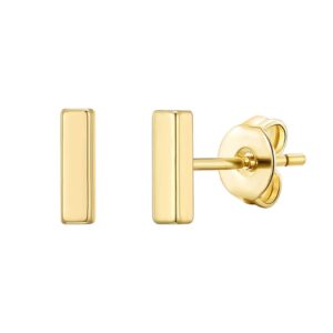 Gold Plated Bar Earrings