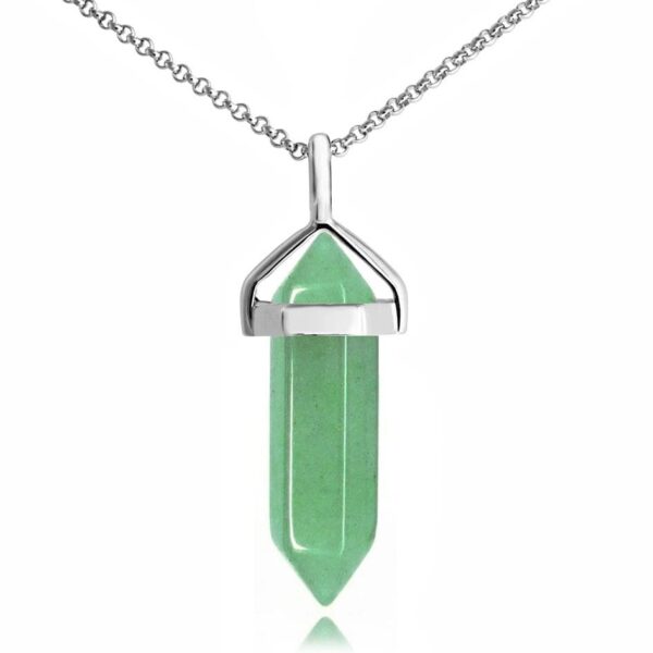 Green Aventurine Genuine Gemstone Necklace