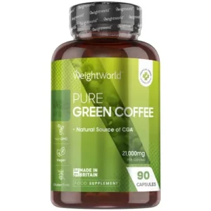 Green Coffee Pure 21000mg 90 Capsules Made of Pure Green Coffee Bean Extract