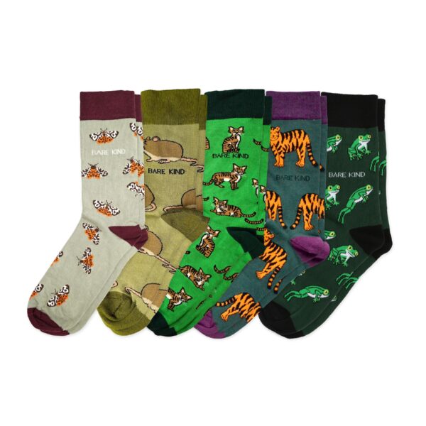 Green Lover Bamboo Sock Set | UK Adult 4 7