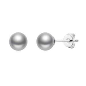 Grey Shell Pearl Earrings