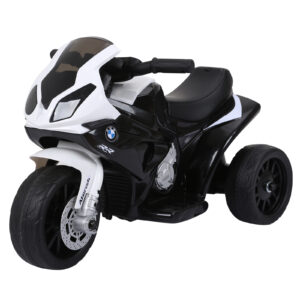 HOMCOM Compatible for Electric Kids Ride on Motorcycle BMW S1000RR w Headlights Music Battery Powered Play Bike 6V Black Aosom UK