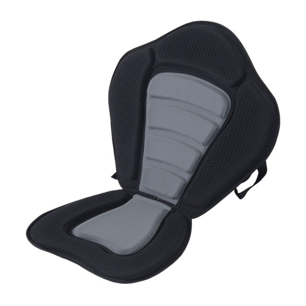 HOMCOM High Back Detachable CanoeKayak Seat Comfortable Padding Adjustable Straps Black Aosom UK