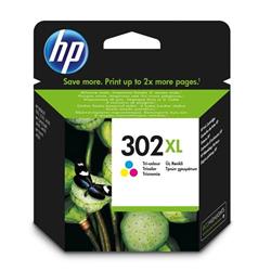 HP 302XL High Yield Tri colour Original Ink Cartridge F6U67AE