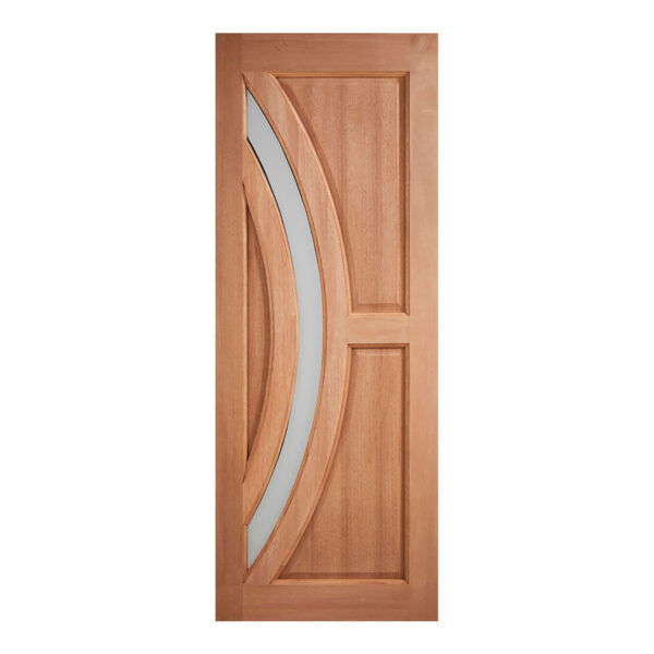 Harrow Frosted Glazed Hardwood MT External Door Frosted Double Glazed