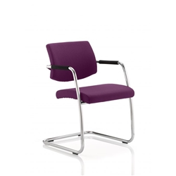 Havanna Medium Back Cantilever Visitor Chair with Arms