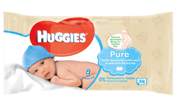 Huggies Wipes Pure Baby 56 Pack