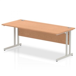 Impulse Cantilever 1800 Rectangle Desk Oak I000809