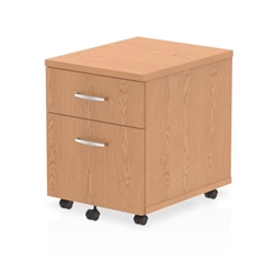 Impulse Mobile Pedestal 2 Drawer Oak I000772