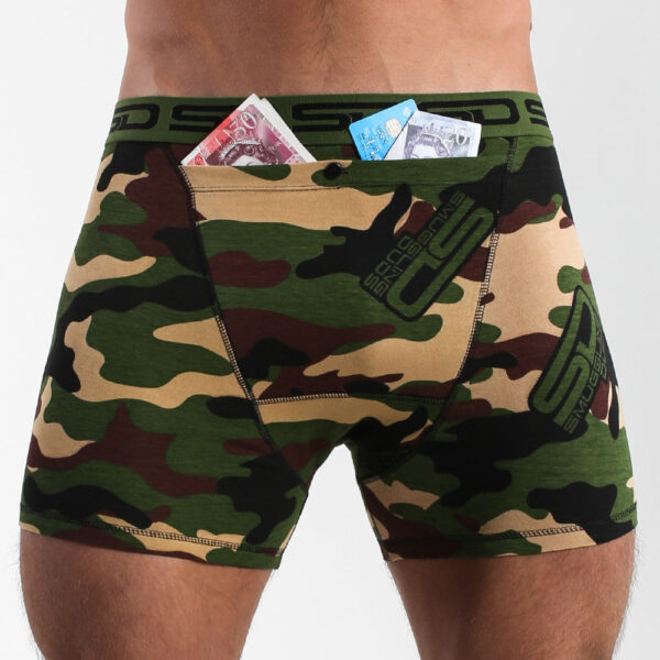 JUNGLE CAMO | SMUGGLING DUDS STASH POCKET BOXERS