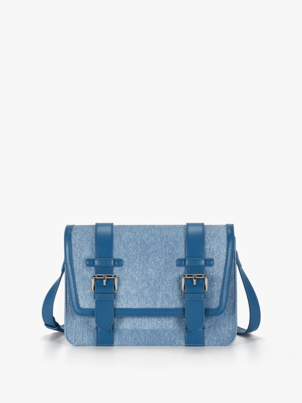 Jane Messenger Bag Denim Leather