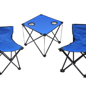 Juego De Mesa Y Sillas Plegables para Acampar Silla Plegable De 2 Piezas con Mesa Plegable Liviana De 1 Pieza para Pescar Picnic y Barbacoa