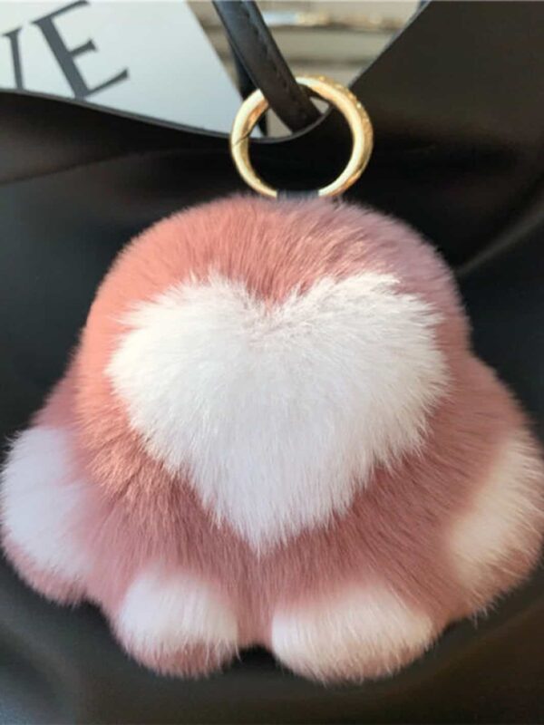 Kittens paws plush bag pendant