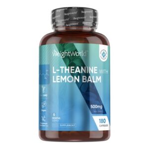 L Theanine Amino Acid 500mg 180 Capsules Caffeine Free Natural Green Black Tea Supplement