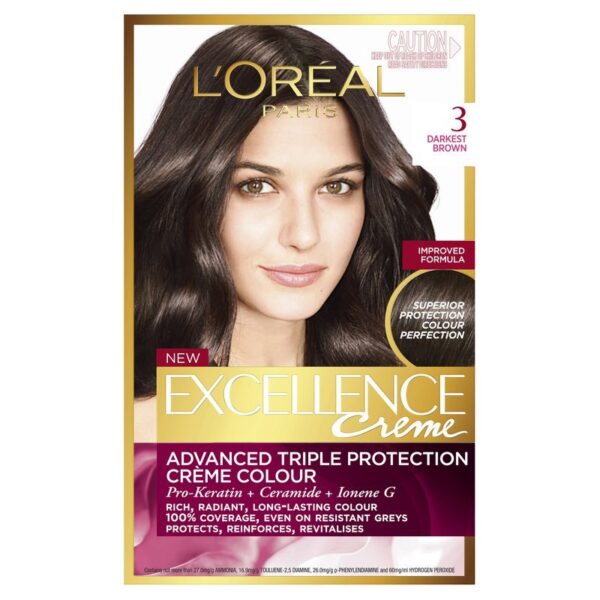 LOreal Excellence 3 Darkest Brown