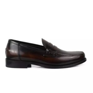 Leather loafers shoes