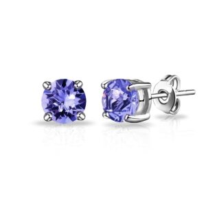 Light Purple Stud Earrings Created with Zircondia® Crystals