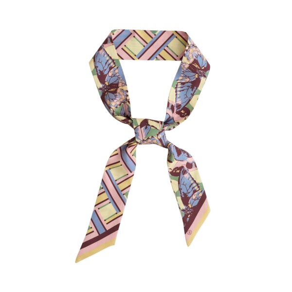 Lost Pattern x Leatherology Silk Twilly Scarf Pastel