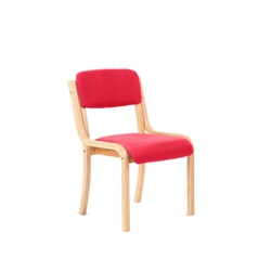 Madrid Visitor Chair Cherry Colour Without Arms KCUP039