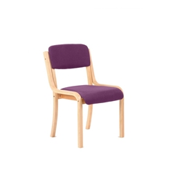 Madrid Visitor Chair Purple Colour Without Arms - KCUP040