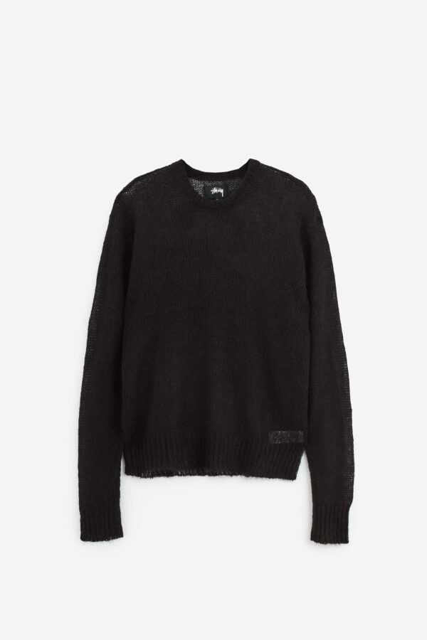 Maglia S LOOSE KNIT in nylon nero