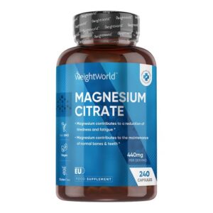 Magnesium Citrate 440mg 240 Capsules 4 Months Supply