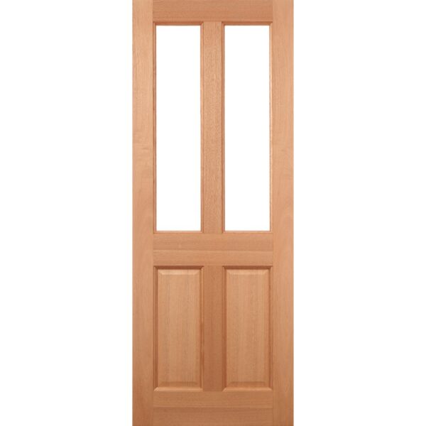 Malton 2L Glazed External Hardwood External Door 2 Lights With Clear Double Glazed Unit