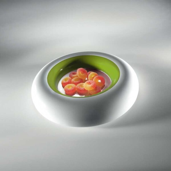 Mebel 24 x 24 x 4cm Green Entity 2 Round Dish