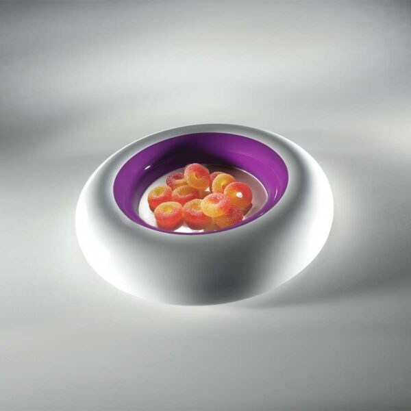 Mebel 24 x 24 x 4cm Purple Entity 2 Round Dish