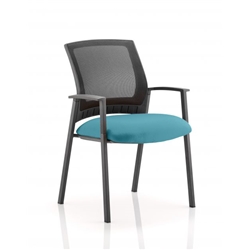 Metro Visitor Chair Kingfisher Colour Seat With Arms KC