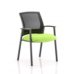 Metro Visitor Chair Swizzle Colour Seat With Arms KCUP0