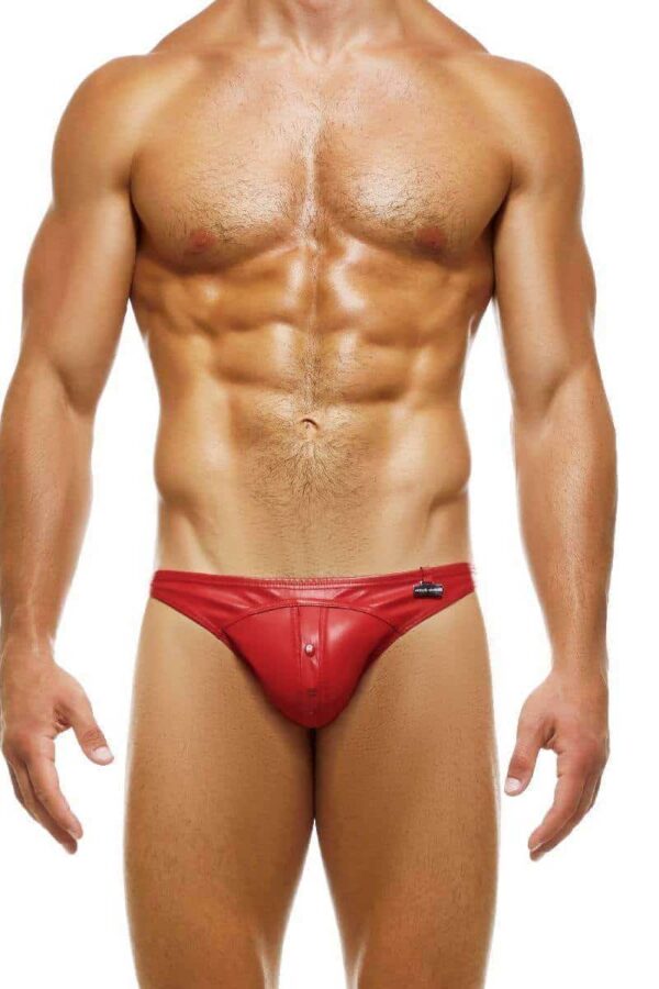 Modus Vivendi Leather Mini Brief Red Polyester L