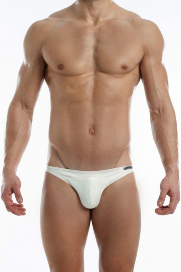 Modus Vivendi Leather Mini Brief White Polyester S